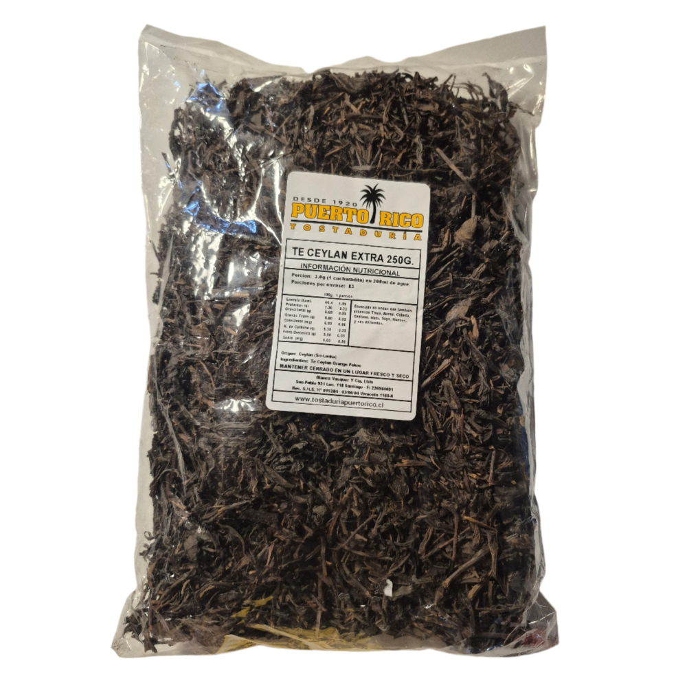 Té Ceylán Puerto Rico 250g – Sabor Intenso y Aroma Único
